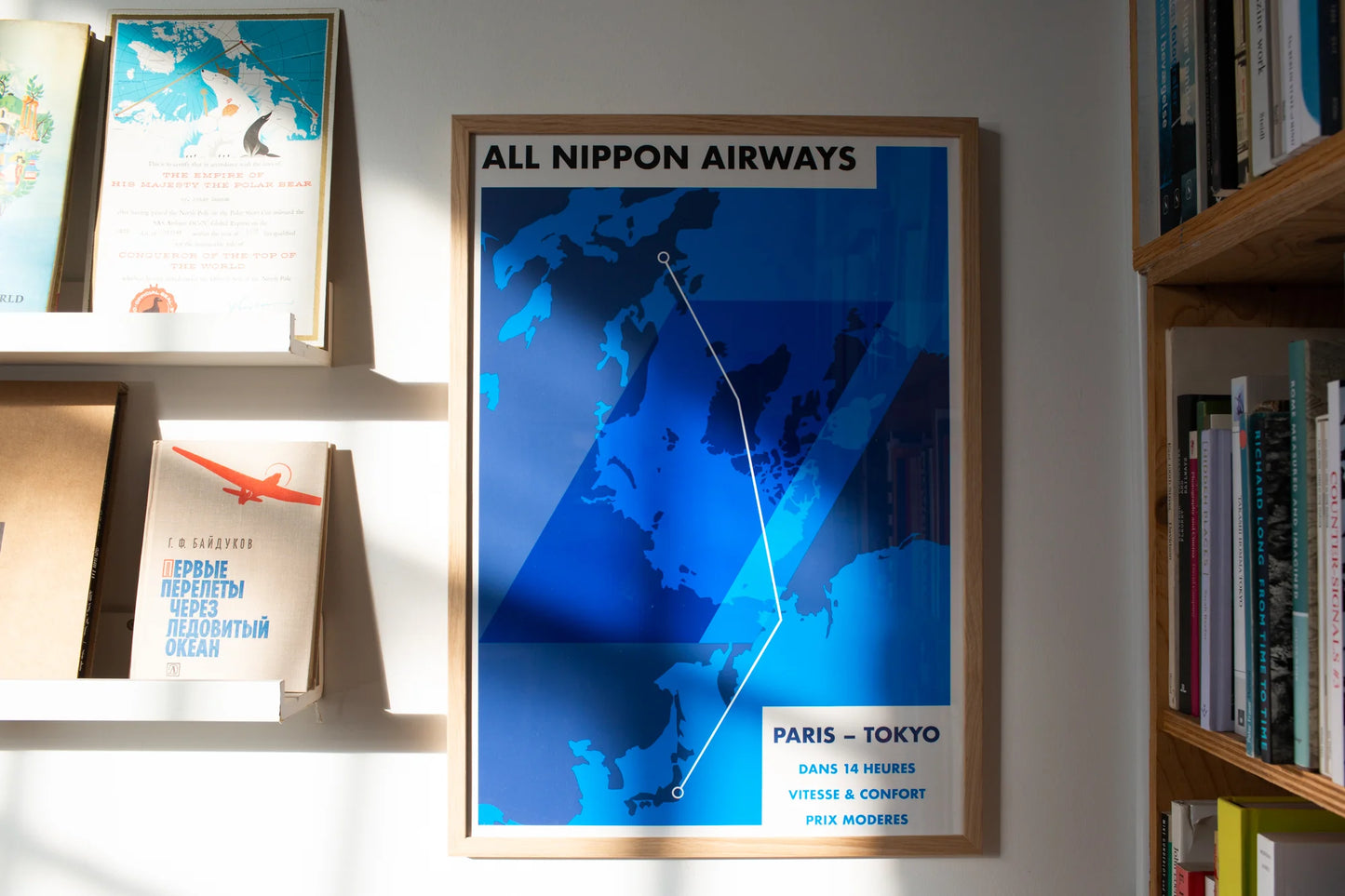 All Nippon Airways: Tokyo to Paris Print