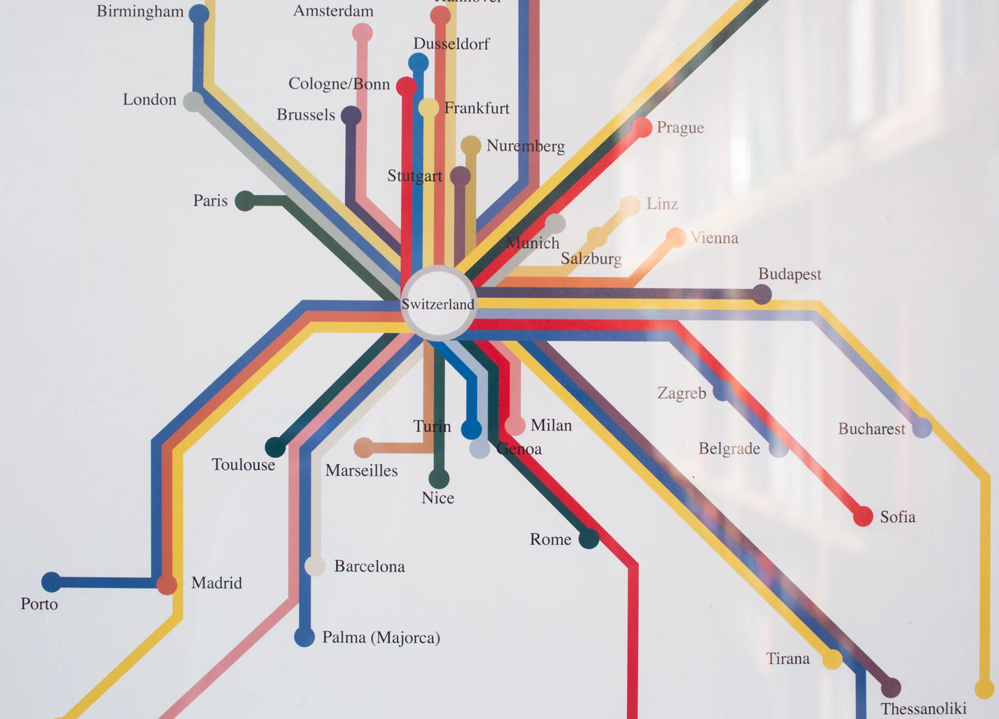 Swissair: European Rapid Transit System Print