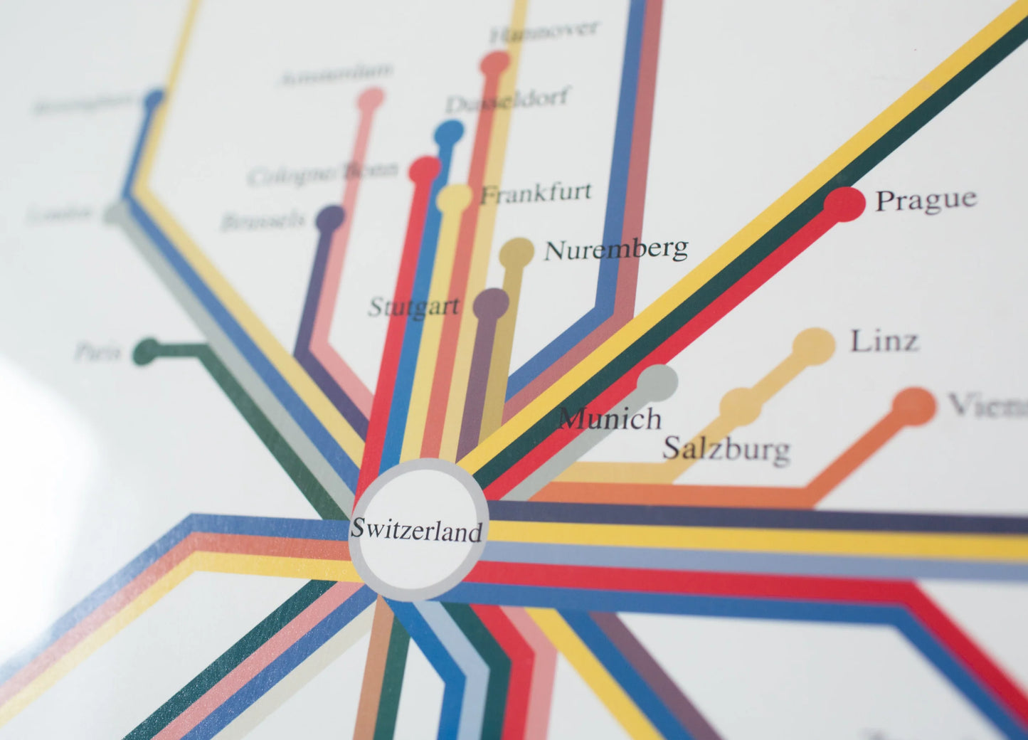 Swissair: European Rapid Transit System Print