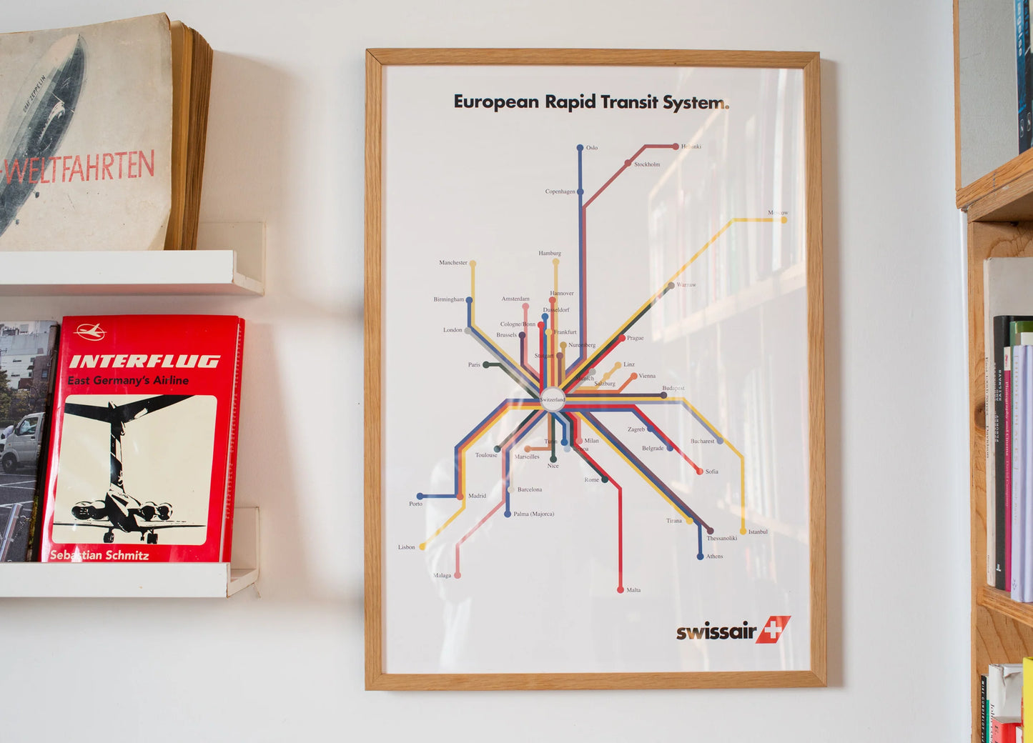 Swissair: European Rapid Transit System Print